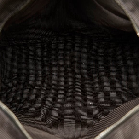 💝HERMES YALE LINE MM Rucksack Backpack Gray Black Canvas PADLOCK & KEY🍀 - Picture 12 of 13